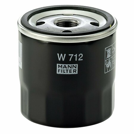 MANN FILTER Oil Filter, W712 W712